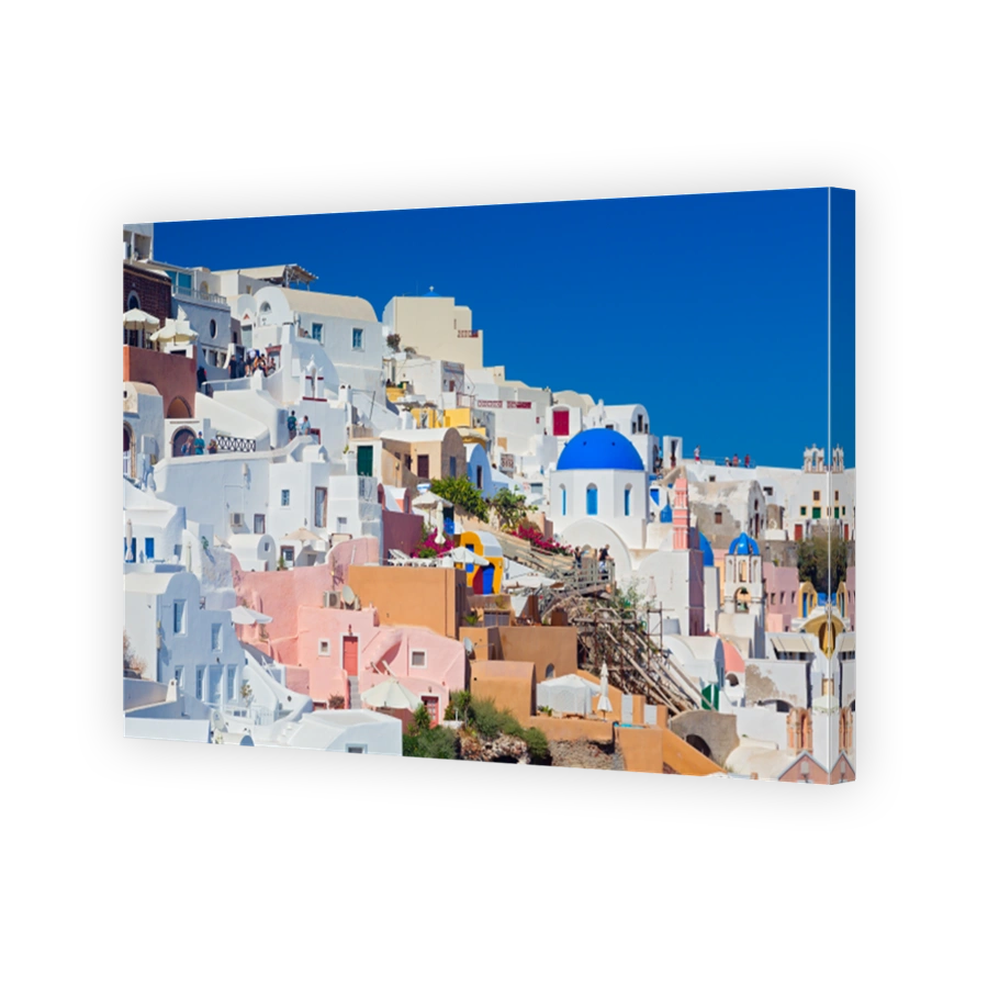 Panoramic view of Santorini island, Cyclades, Greece