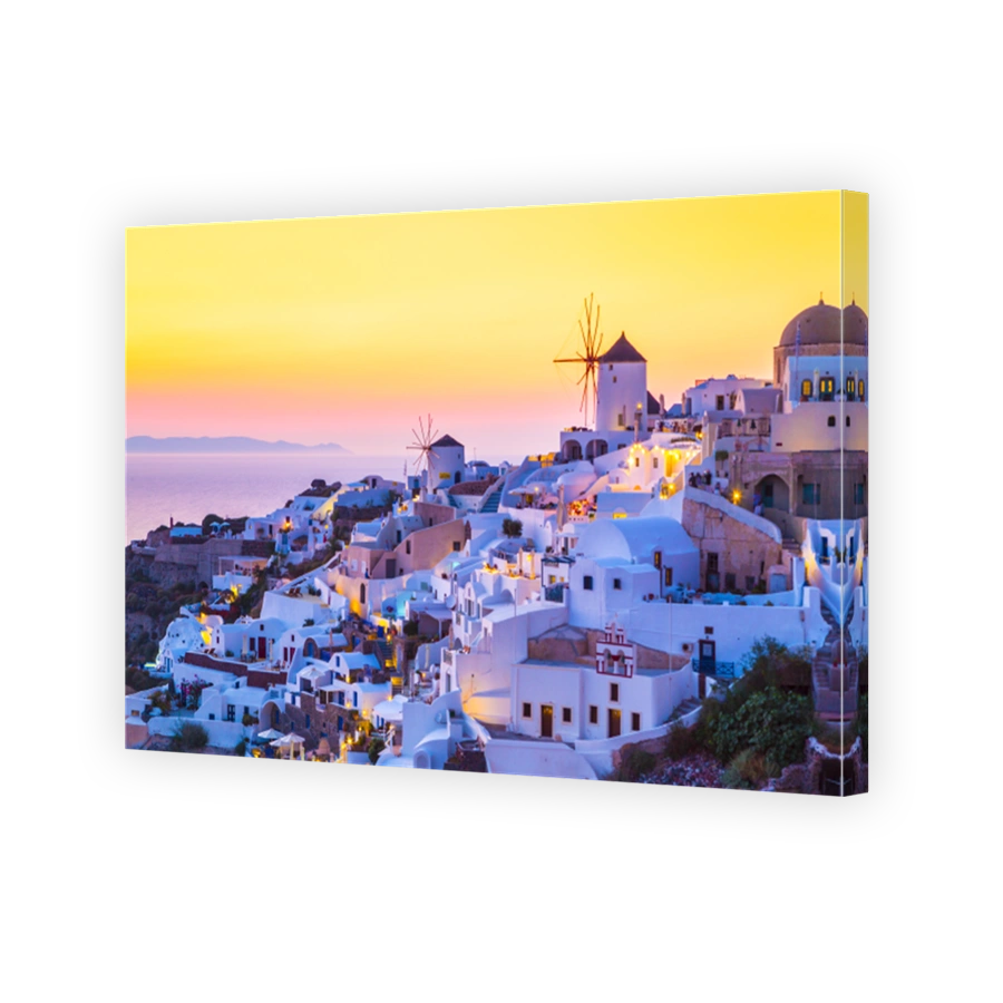 View of Oia the most beautiful village of Santorini island