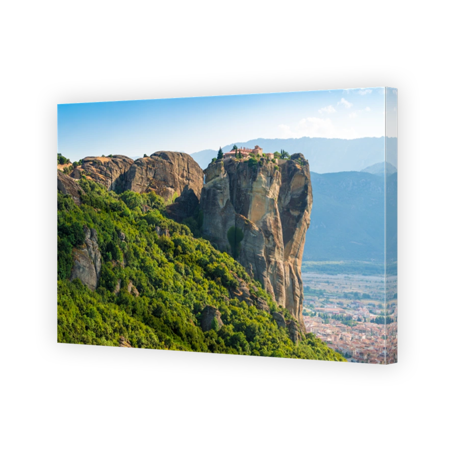 Monastery Holy Trinity in morning, Meteora