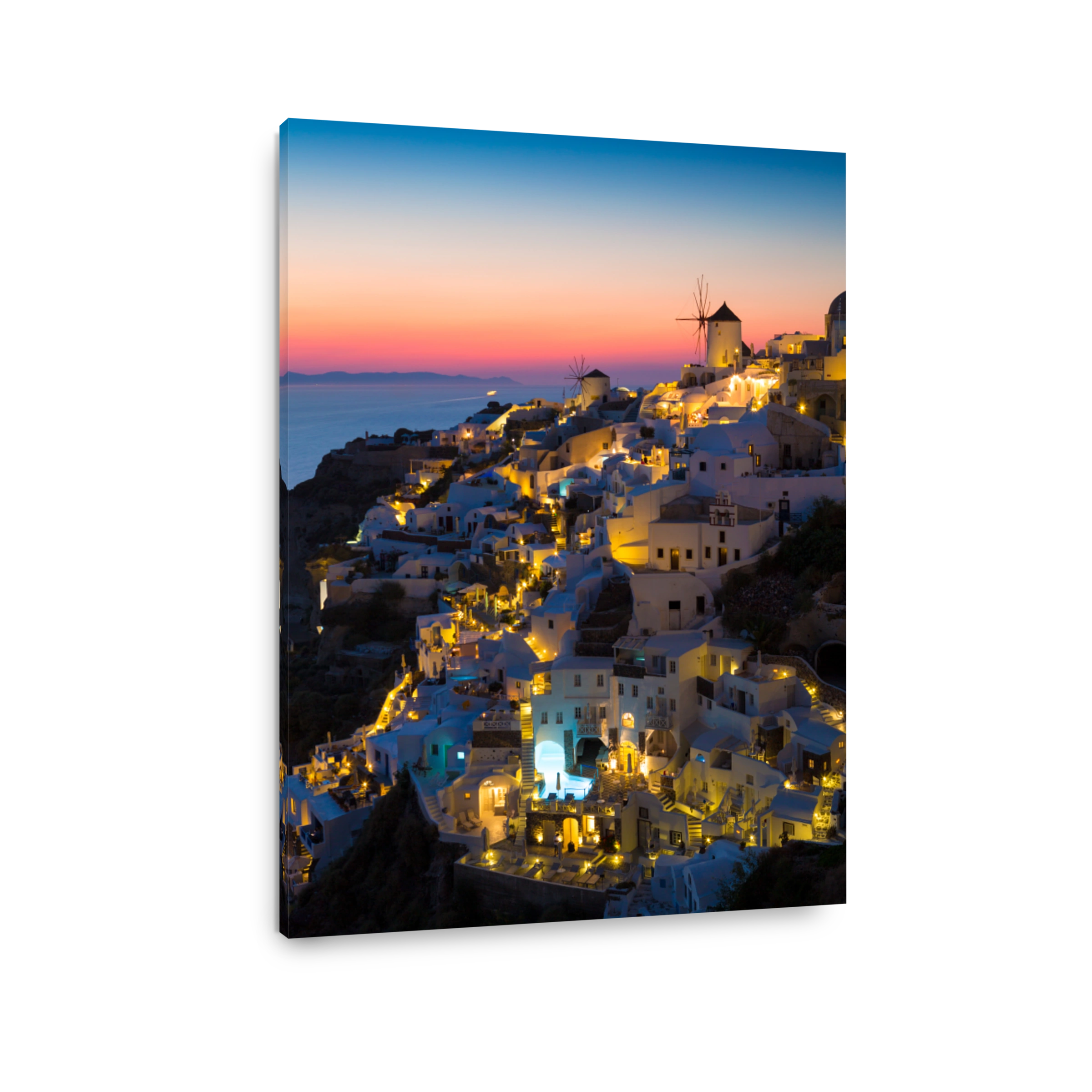 View of Oia the most beautiful village of Santorini island