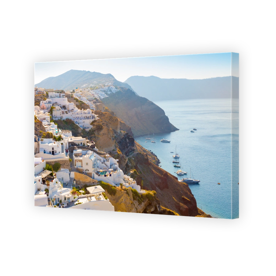 View of Oia the most beautiful village of Santorini island