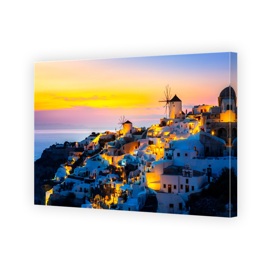 View of Oia the most beautiful village of Santorini island
