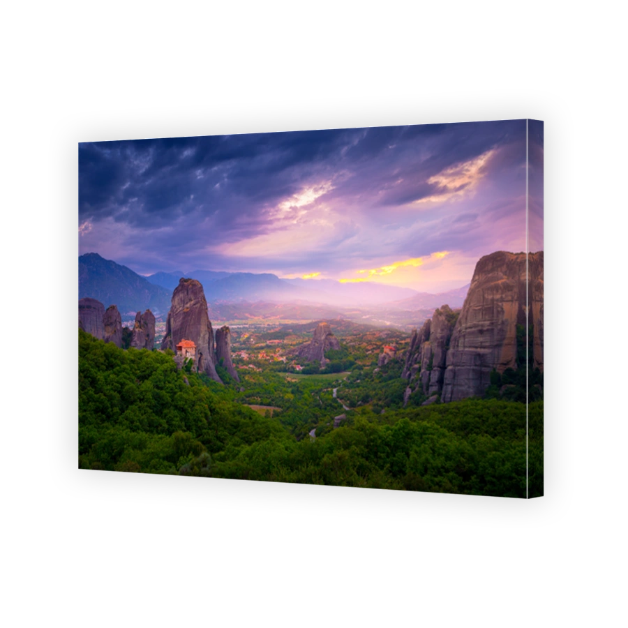 Mountain scenery with Meteora rocks