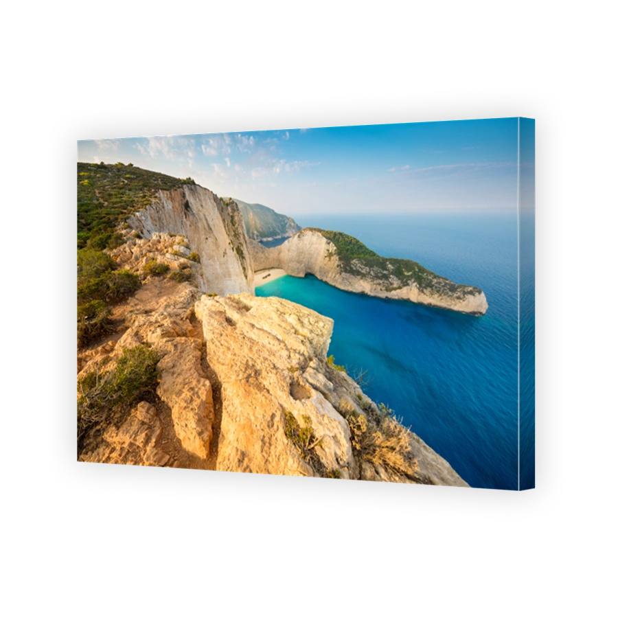 Navagio Beach (Shipwreck beach) at sunset