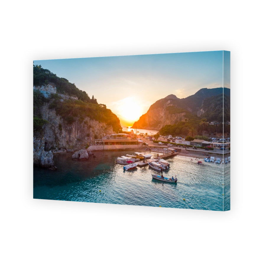 Paleokastritsa bay on Corfu island, Greece