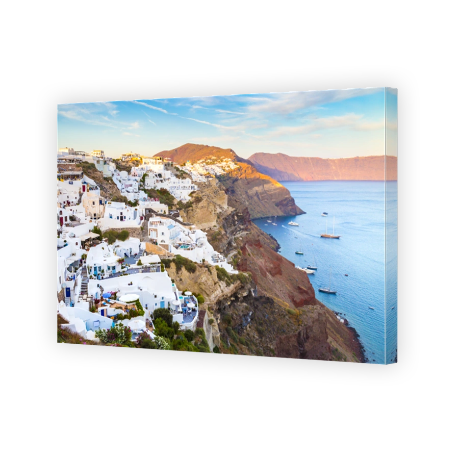 View of Oia the most beautiful village of Santorini island