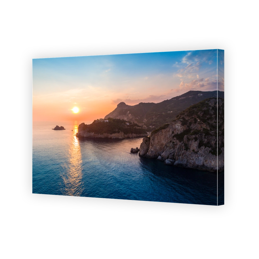 Paleokastritsa bay on Corfu island, Greece