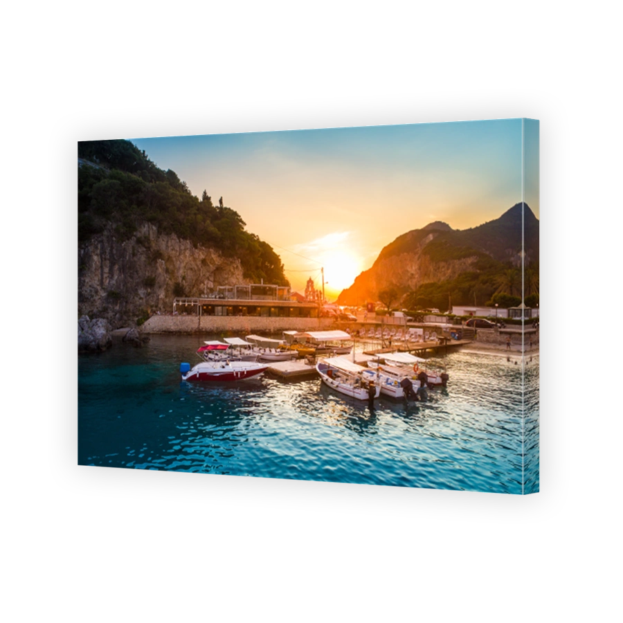 Paleokastritsa bay on Corfu island, Greece
