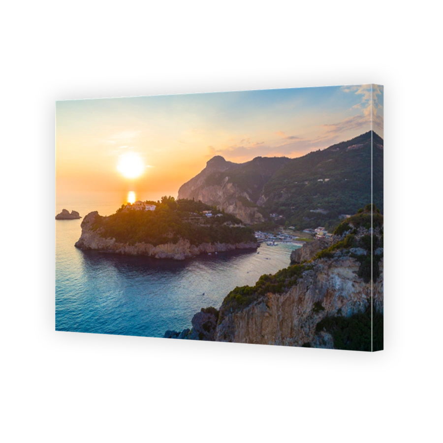 Paleokastritsa bay on Corfu island, Greece