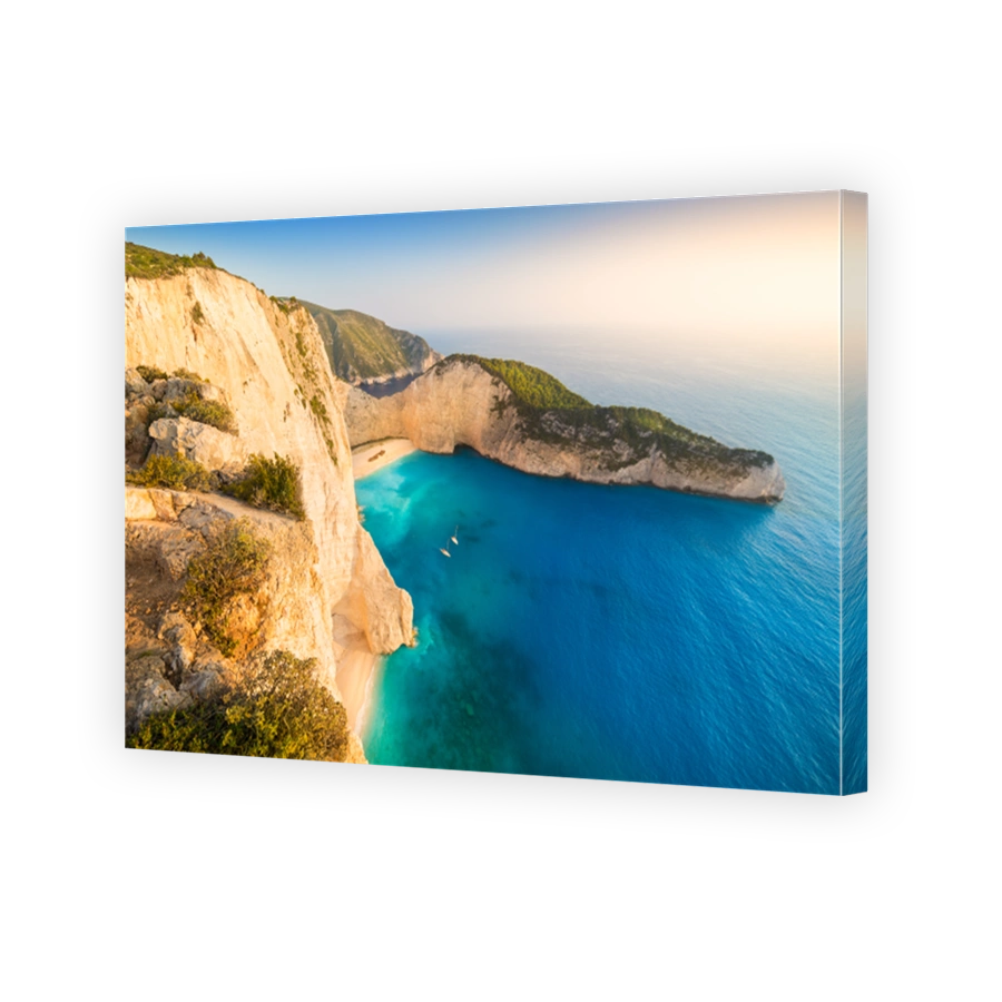 Navagio Beach (Shipwreck beach) at sunset