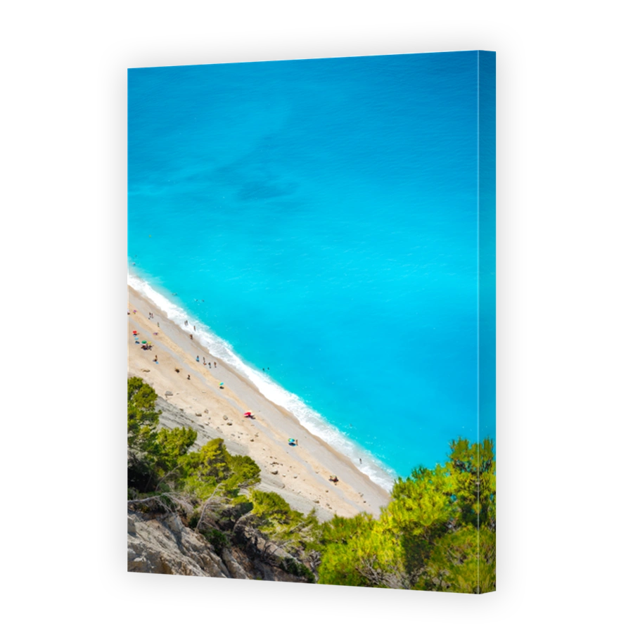Famous Egremnoi beach in Lafkada island, Greece.