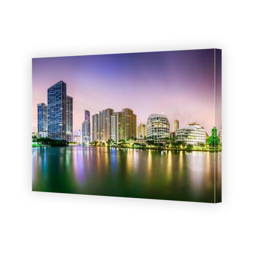 Miami, Florida city skyline.
