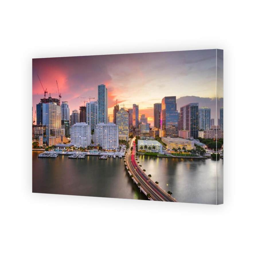 Miami, Florida, USA downtown Skyline.