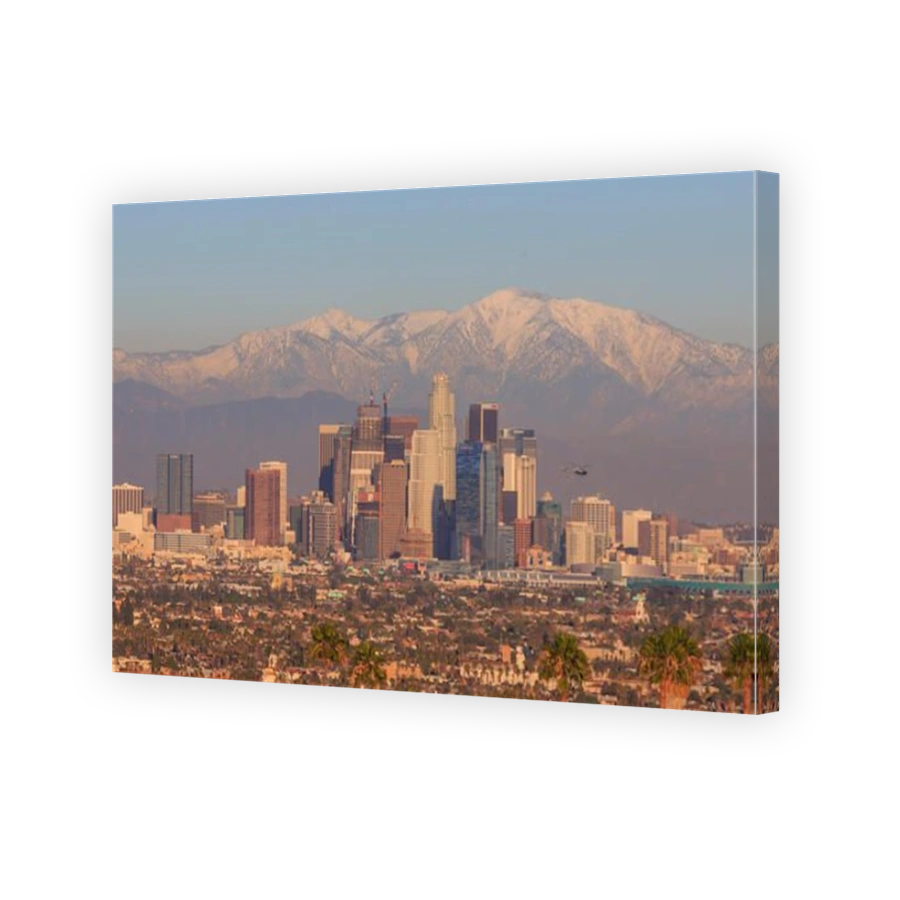 Classical view of Los Angeles Downtown at Kenneth State Park