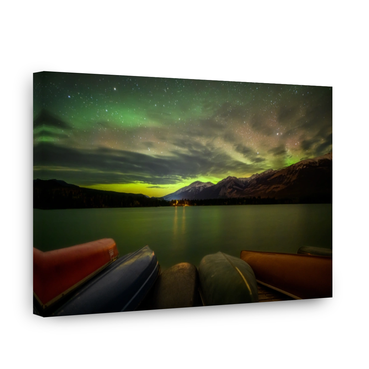 Edith Lake, Jasper Alberta Kanada aurora borealis northern lights
