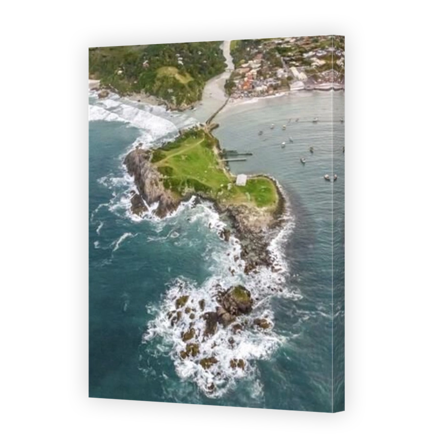 Florianopolis, Armacao beach, aerial view. Santa Catarina, SC