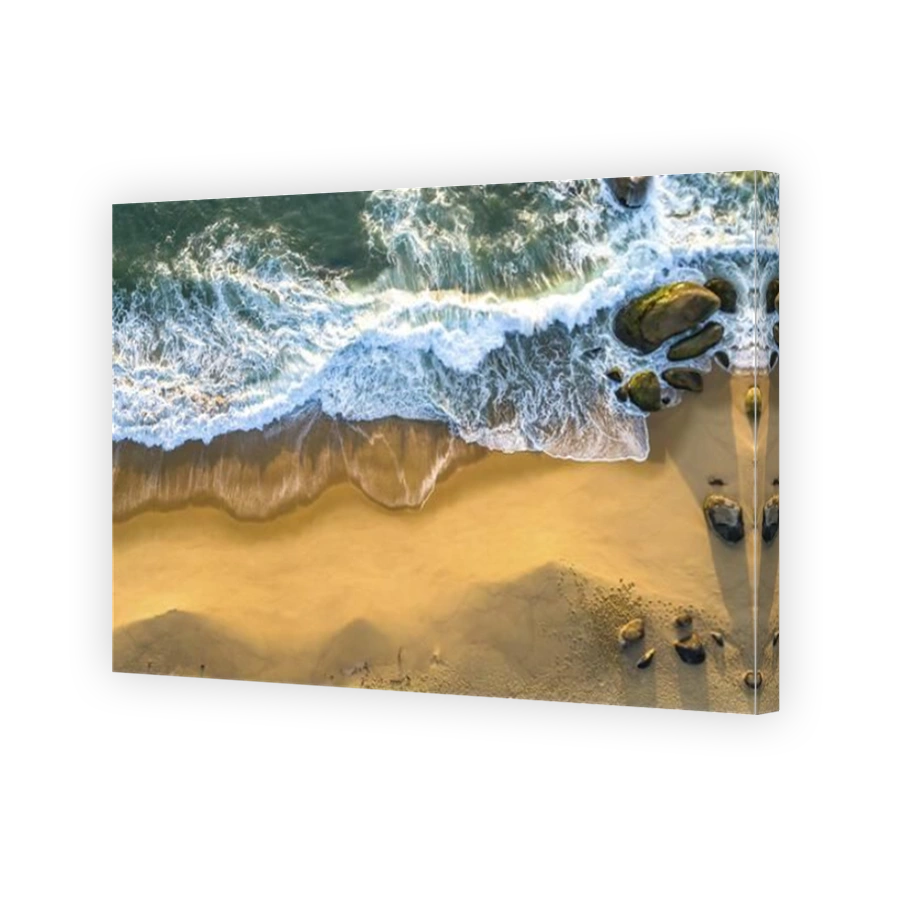 Serene beach with rolling waves in Balneario Camboriu