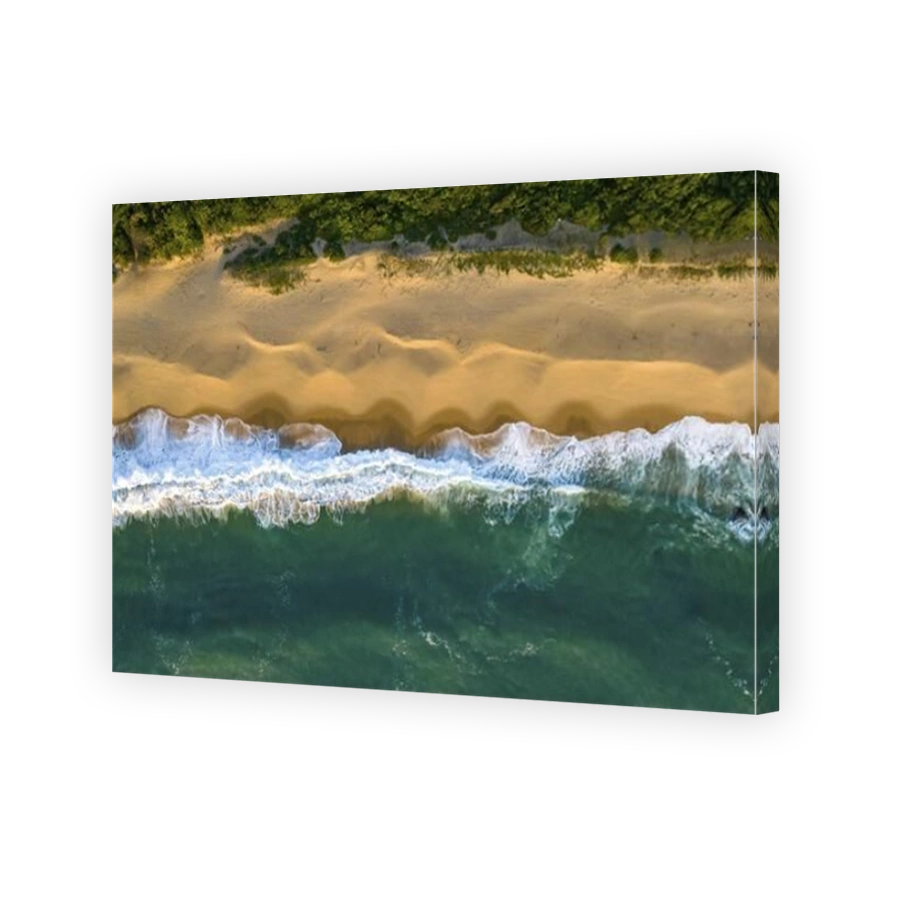 Serene Beach Aerial View in Balneario Camboriu, Brazil