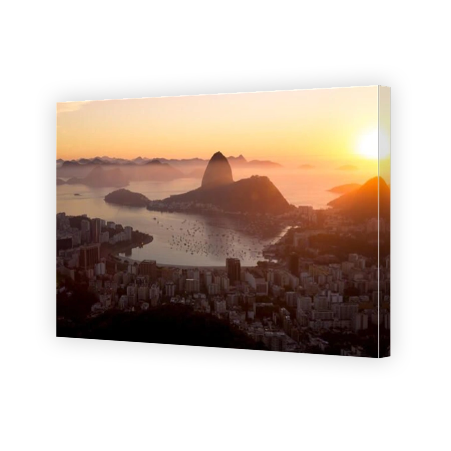 Panorama of Rio de Janeiro city and Sugarloaf mountain, Brazil