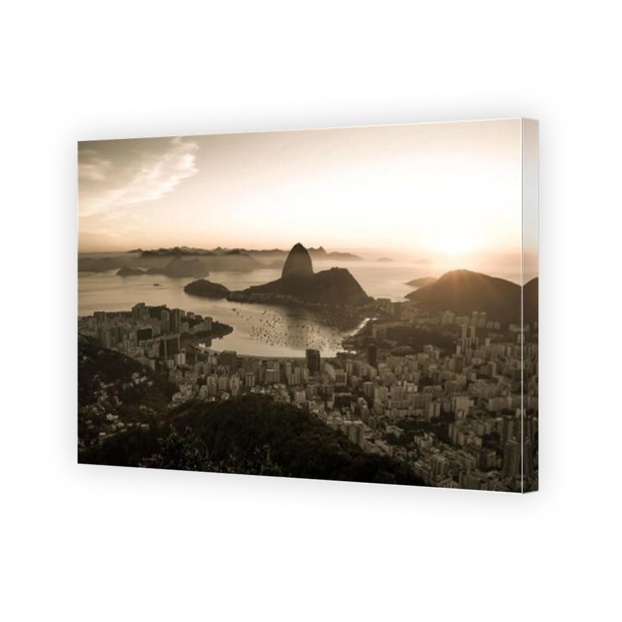 Panorama of Rio de Janeiro city and Sugarloaf mountain, Brazil