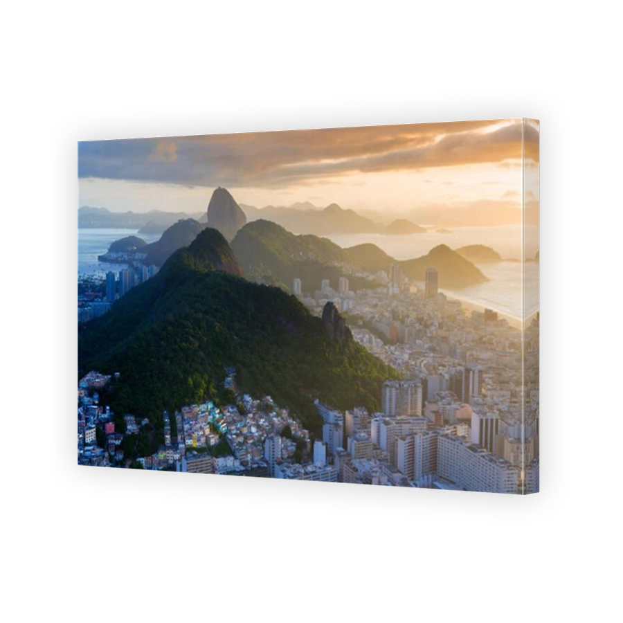 Rio de Janeiro Cityscape with Sugarloaf Mountain