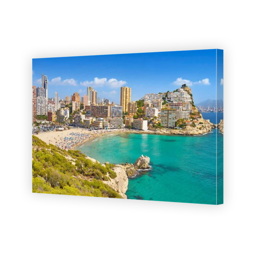 Benidorm skyline - popular holiday resort, Spain