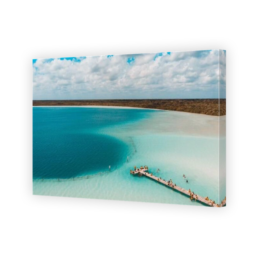 The Kaan Luum lagoon is located in Tulum, Quintana Roo in Mexico.