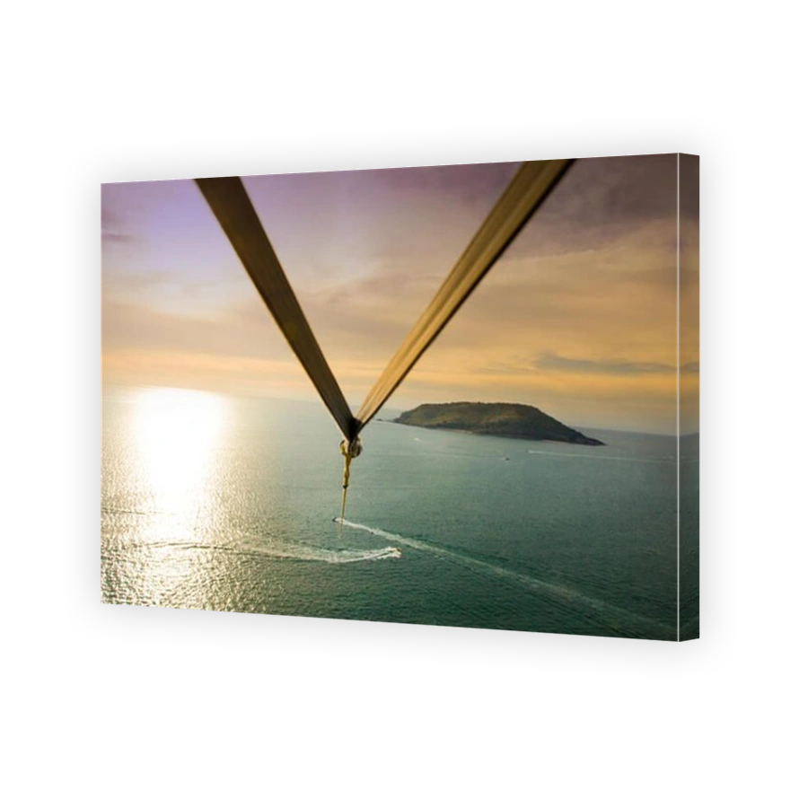 View from a parasail heading out to an island, Mazatlan, Mexico.