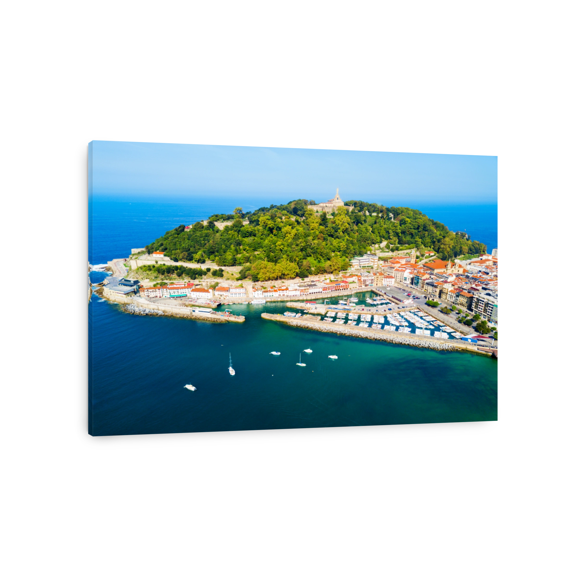 San Sebastian aerial panoramic view