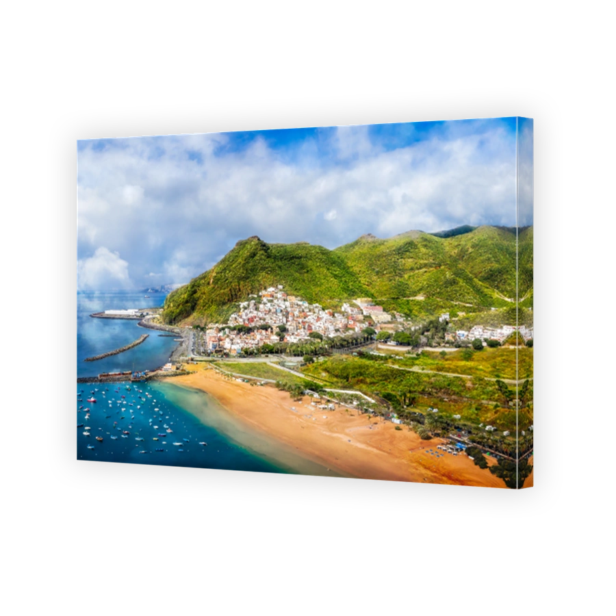 Landscape with Las teresitas beach, Tenerife,