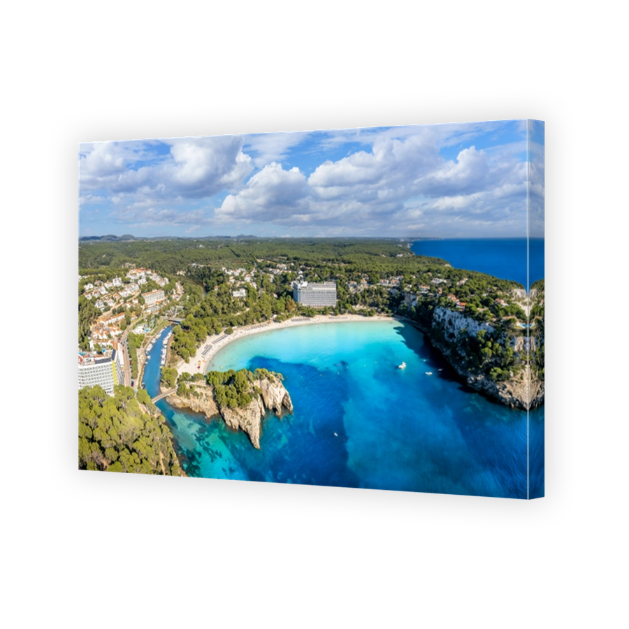 Landscape with Cala Galdana beach, Menorca island