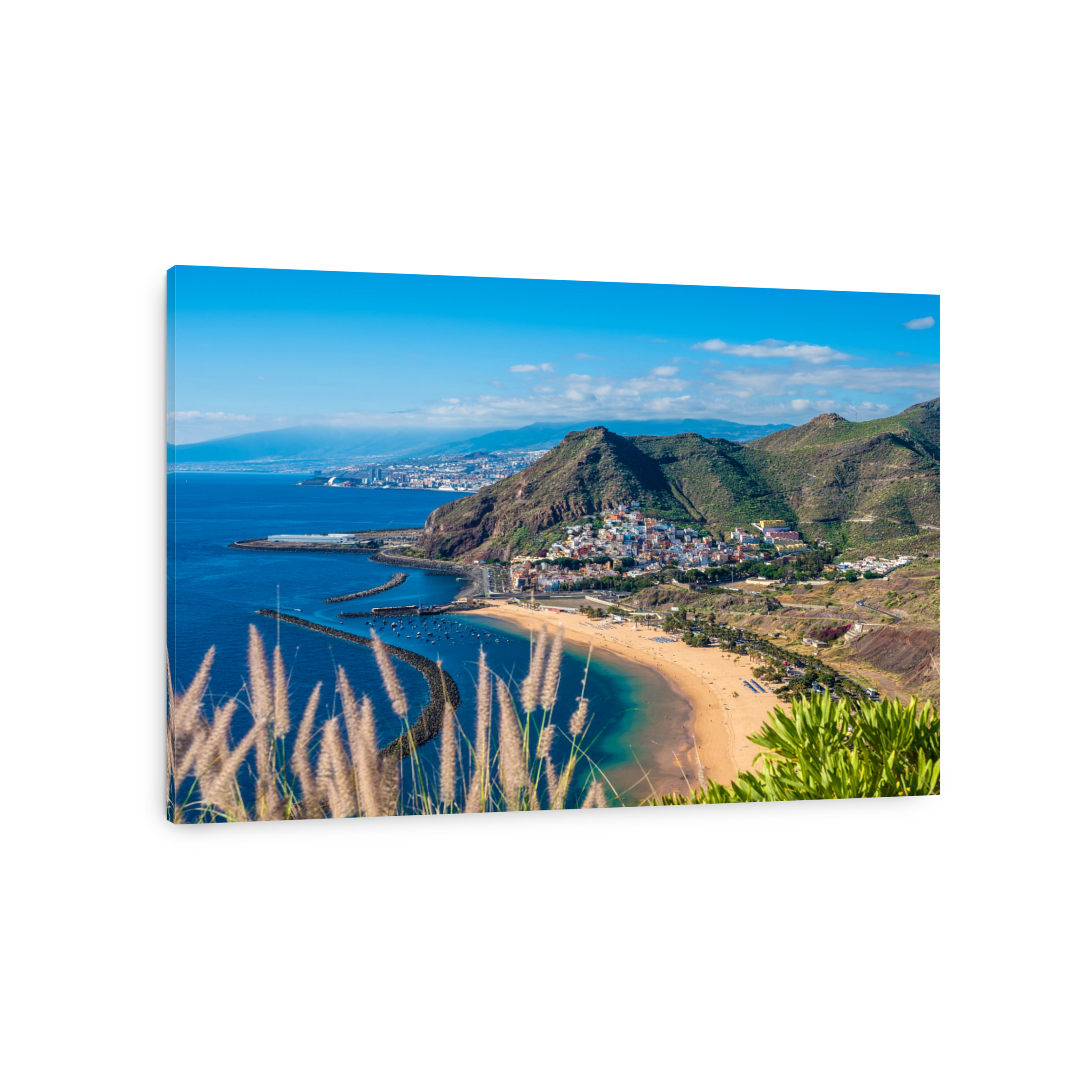 Landscape with Las Teresitas and San Andres village, Tenerife, Canary Islands, Spain