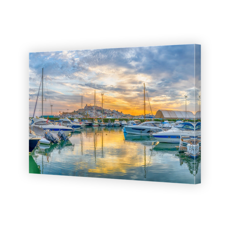 Landscape with Eivissa harbour, Ibiza