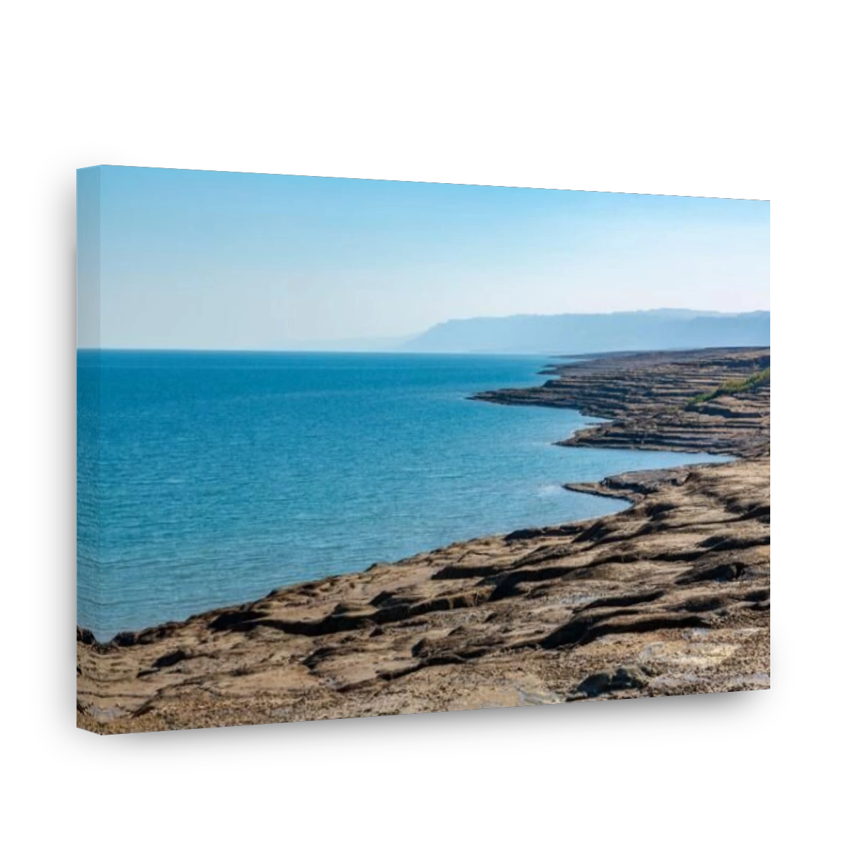 View of Dead Sea at Kalia Beach, Israel, Middle East