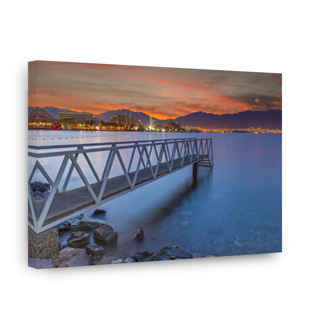 Central beach of Eilat, Israel