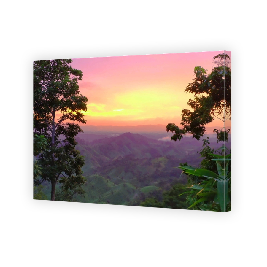 Sunset and Hill View of Sajek Valley at Rangamati in Cox's Bazar
