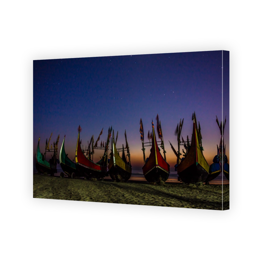 Sunset beauty of world longest beach