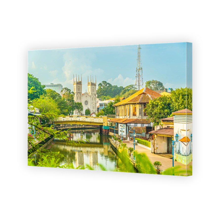 The old town of Melaca and the Malacca river. UNESCO World Heritage Site