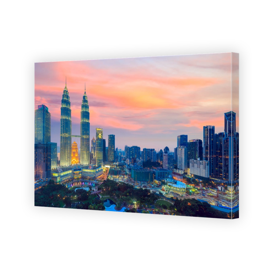Kuala Lumper skyline at twilight