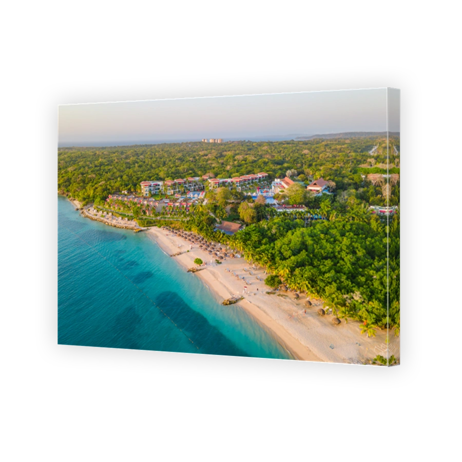 Aerial View of Playa Blanca, Cartagena