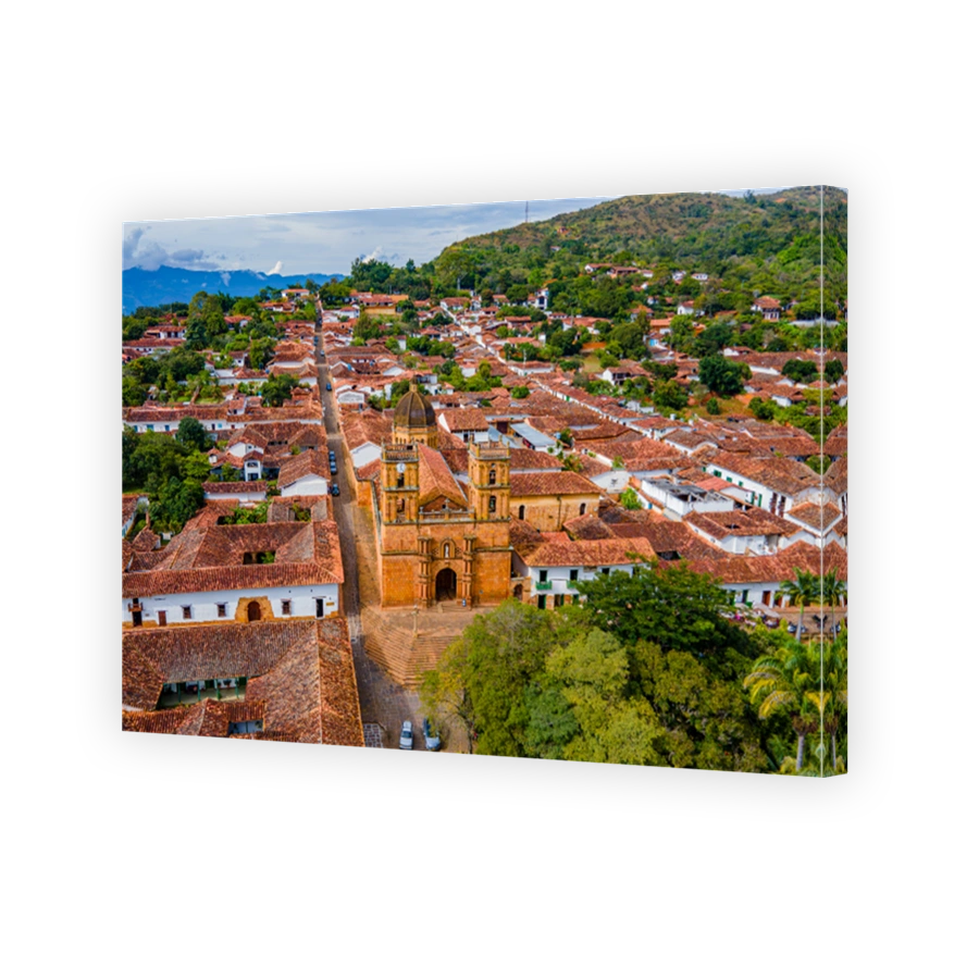 Aerial View of Barichara, Santander