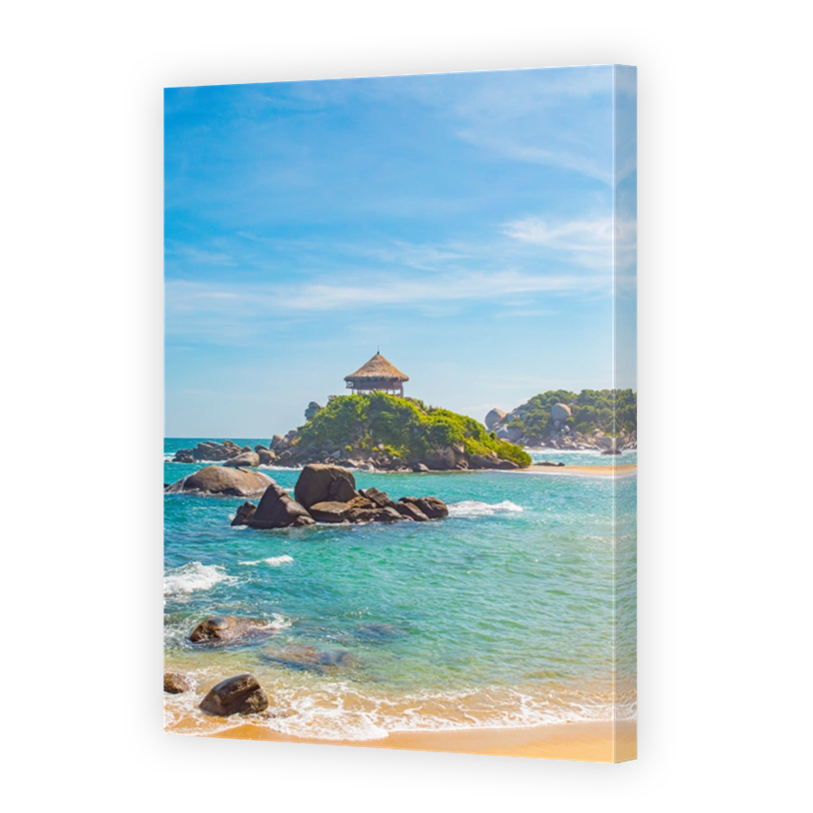 Tropical Island View in Tayrona Park