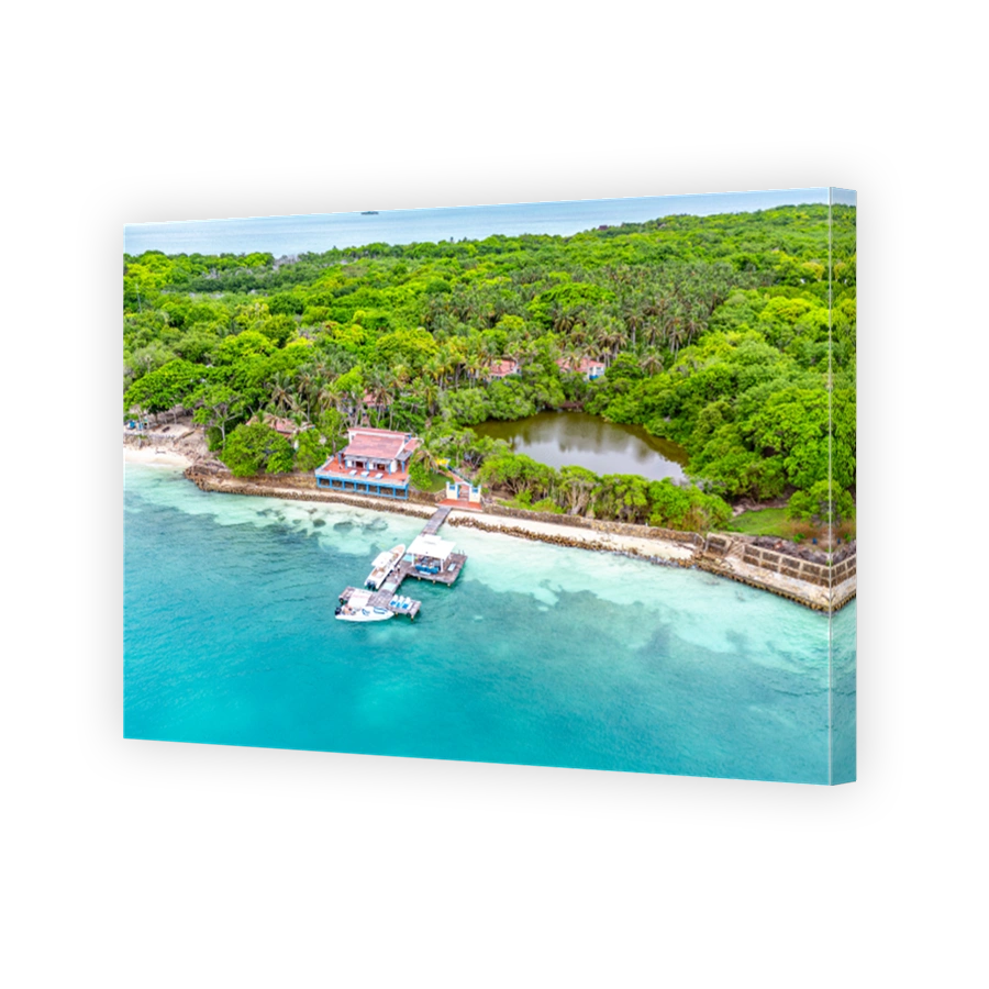 Aerial View of Rosario Island in Cartagena, Colombia