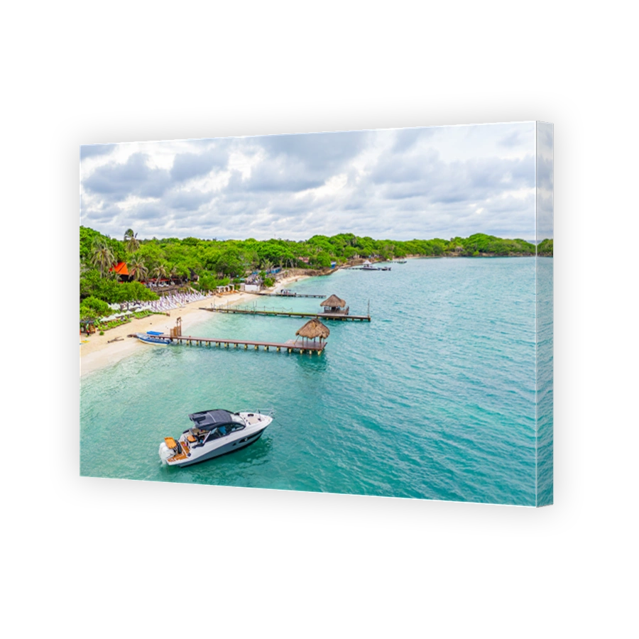 Beautiful Rosario Island Beach in Cartagena, Colombia