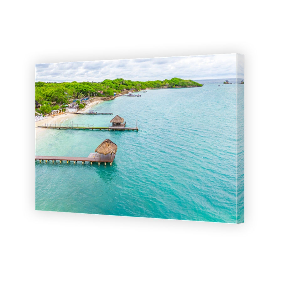 Serene Beach at Rosario Island, Colombia