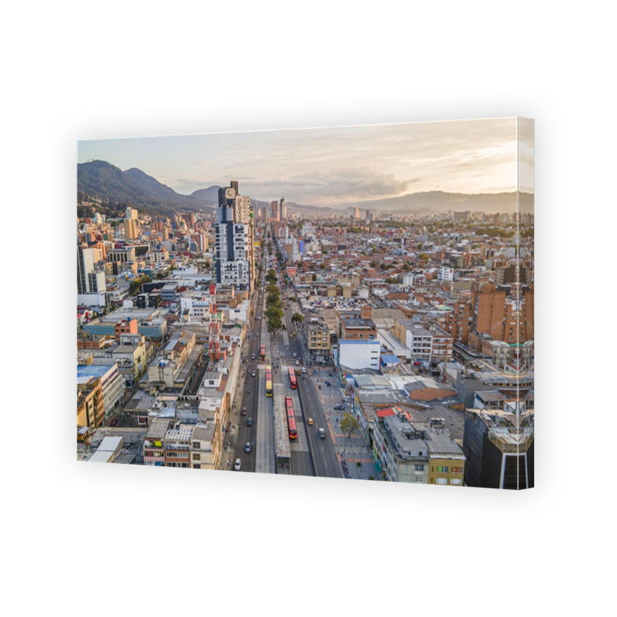 Aerial View of Bogotá Cityscape