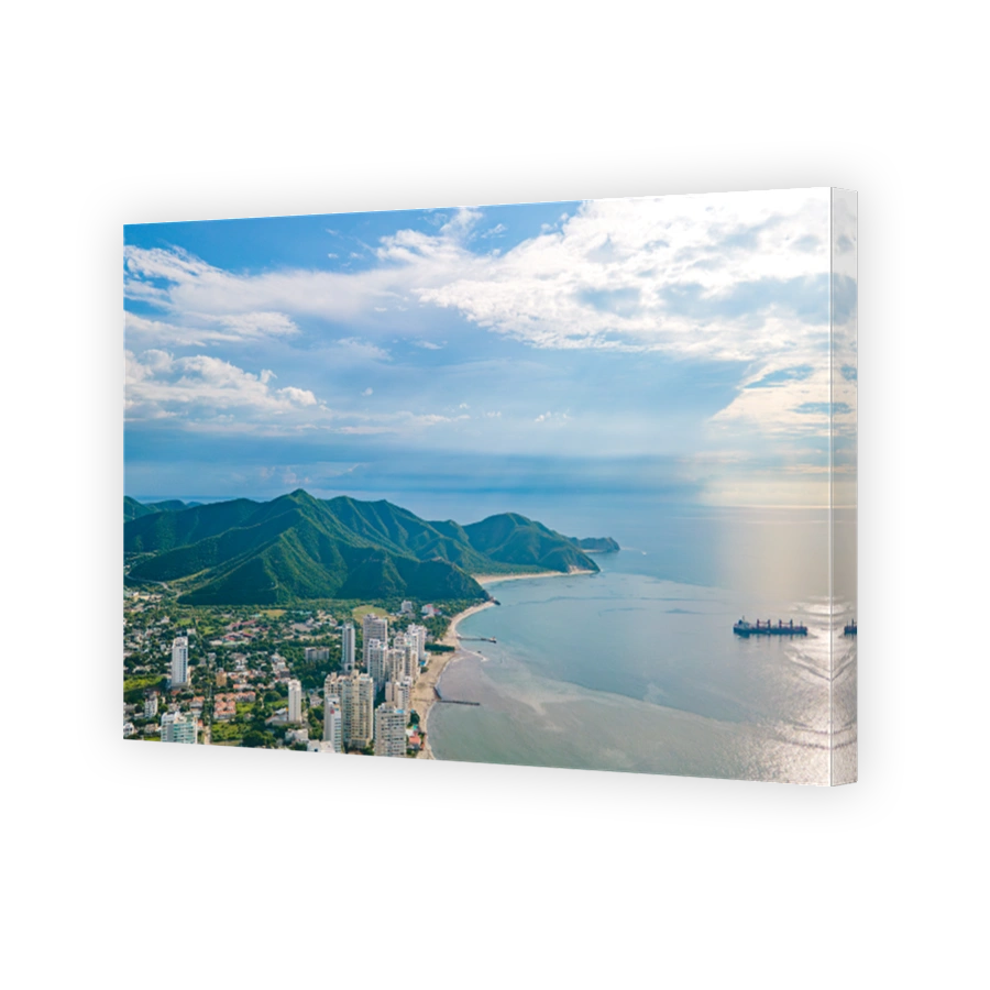 Aerial View of Santa Marta, Colombia