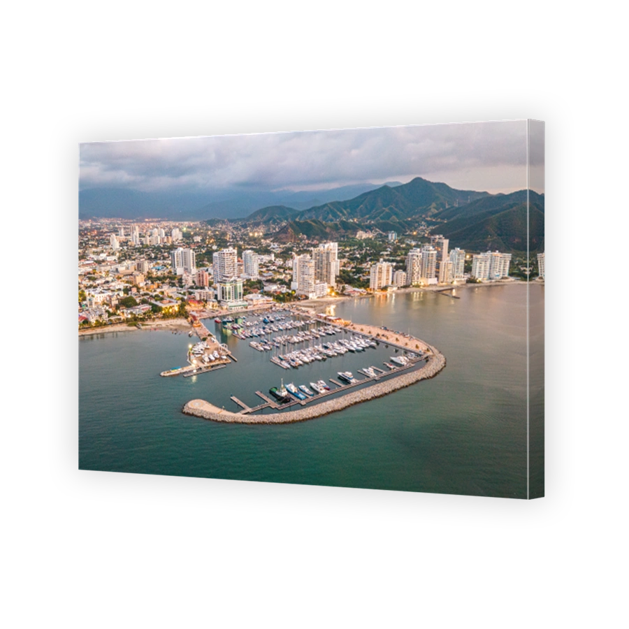 Aerial View of Santa Marta Marina
