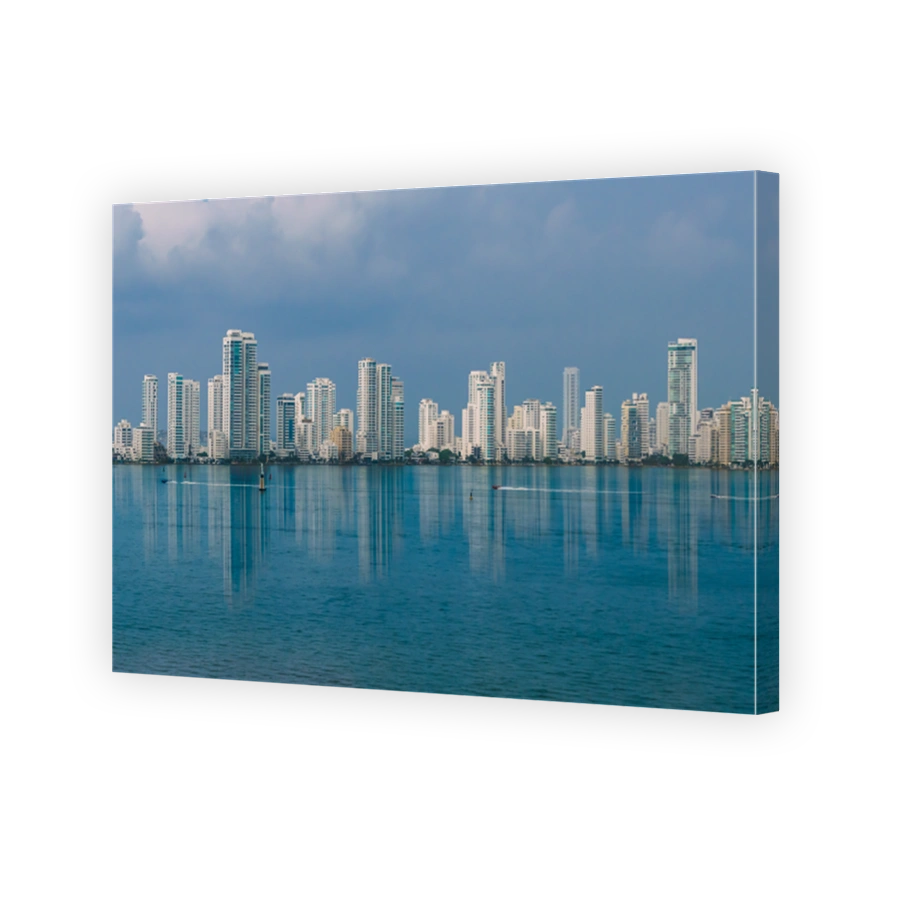 Panoramic view of the city Cartagena, Colombia.