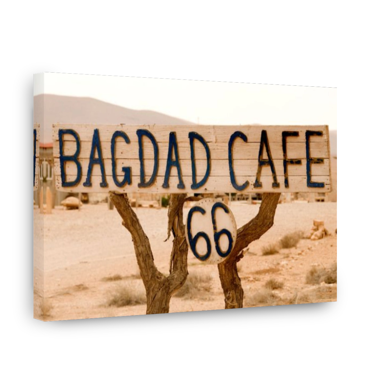 Bagdad cafe on desert road between Damascus Palmyra Syria and Bagdad Iraq